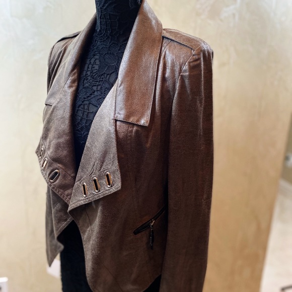 Pleather Jacket, Never Worn with Tags - Picture 3 of 6